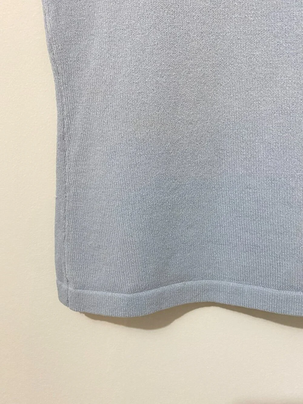 Vintage Beaded Lace Blue Camisole Tank Top Stretch Knit Coquette Feminine Y2K - Picture 5 of 8